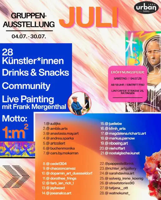 Veranstaltungsanküdogung - Im Rahmen von Kunst in der Maschinenhalle präsentiert Stefanie Pappe-Stellbrink eine Auswahl ihrer Pop-Art-Arbeiten am 6. und 7. Juni 2026 in der Maschinenhalle Zweckel.